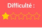 difficulté : facile (1 étoile)